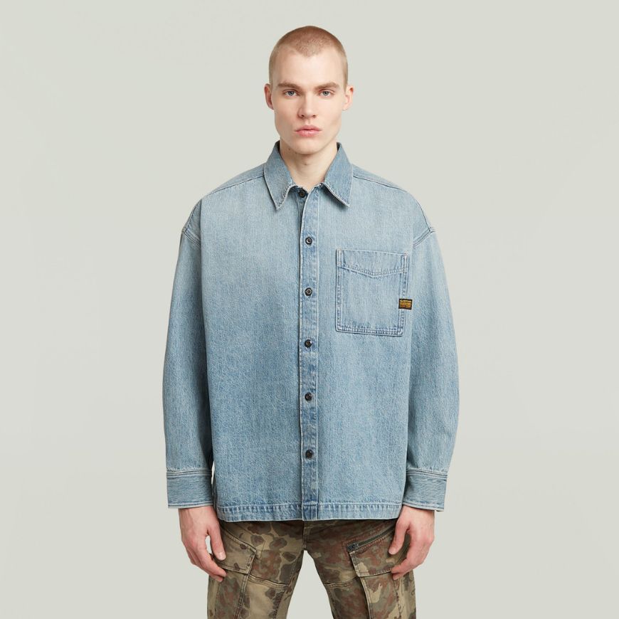 Picture of G-STAR MEN'S BOXY FIT OVERSHIRT IN OTHERS