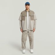 Picture of G-STAR MEN'S 3D BELT LOOSE TRACK PANTS IN BEIGE 5