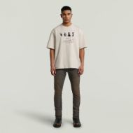 Picture of G-STAR MEN'S ARTIFACTS BOXY T-SHIRT IN WHITE 5