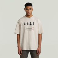 Picture of G-STAR MEN'S ARTIFACTS BOXY T-SHIRT IN WHITE 1