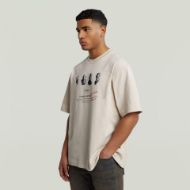 Picture of G-STAR MEN'S ARTIFACTS BOXY T-SHIRT IN WHITE 3