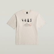 Picture of G-STAR MEN'S ARTIFACTS BOXY T-SHIRT IN WHITE 6