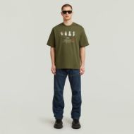 Picture of G-STAR MEN'S ARTIFACTS BOXY T-SHIRT IN GREEN 5