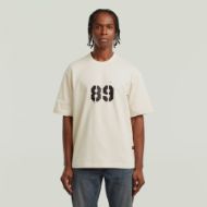 Picture of G-STAR MEN'S SPRAYED 89 BACK GR BOXY T-SHIRT IN WHITE 1