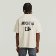 Picture of G-STAR MEN'S SPRAYED 89 BACK GR BOXY T-SHIRT IN WHITE 2