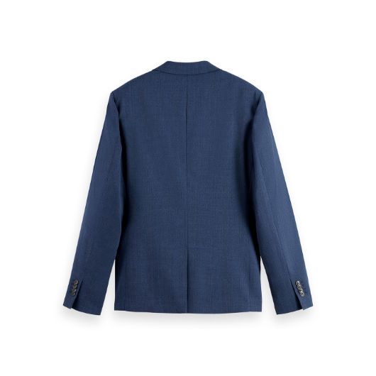 Показвай детайлите за SCOTCH&SODA MEN'S YARN-DYED NOTCH LAPEL REGULAR FIT BLAZER IN NAVY 2 - FanPoint Снимка на SCOTCH&SODA MEN'S YARN-DYED NOTCH LAPEL REGULAR FIT BLAZER IN NAVY 2