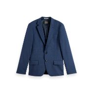 Picture of SCOTCH&SODA MEN'S YARN-DYED NOTCH LAPEL REGULAR FIT BLAZER IN NAVY 1