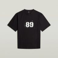 Picture of G-STAR MEN'S SPRAYED 89 BACK GR BOXY T-SHIRT IN BLACK 6