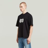 Picture of G-STAR MEN'S SPRAYED 89 BACK GR BOXY T-SHIRT IN BLACK 3