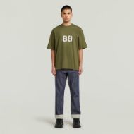 Picture of G-STAR MEN'S SPRAYED 89 BACK GR BOXY T-SHIRT IN GREEN 5