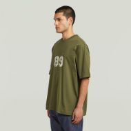 Picture of G-STAR MEN'S SPRAYED 89 BACK GR BOXY T-SHIRT IN GREEN 3