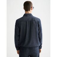 Снимка на SCOTCH&SODA MEN'S COTTON LINEN ZIP-THROUGH TWILL BLOUSON IN NAVY 5