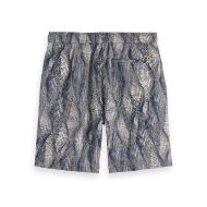 Picture of SCOTCH&SODA MEN'S FAVE2 - PRINTED TENCEL REGULAR FIT BERMUDA SHORT IN BROWN MULTICOLOUR 2