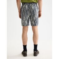 Picture of SCOTCH&SODA MEN'S FAVE2 - PRINTED TENCEL REGULAR FIT BERMUDA SHORT IN BROWN MULTICOLOUR 5