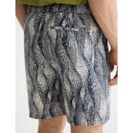 Picture of SCOTCH&SODA MEN'S FAVE2 - PRINTED TENCEL REGULAR FIT BERMUDA SHORT IN BROWN MULTICOLOUR 6