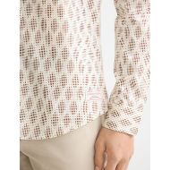 Picture of SCOTCH&SODA MEN'S MICRO AOP SLIM FIT SHIRT IN PIXEL DIAMOND EGGNOG 6
