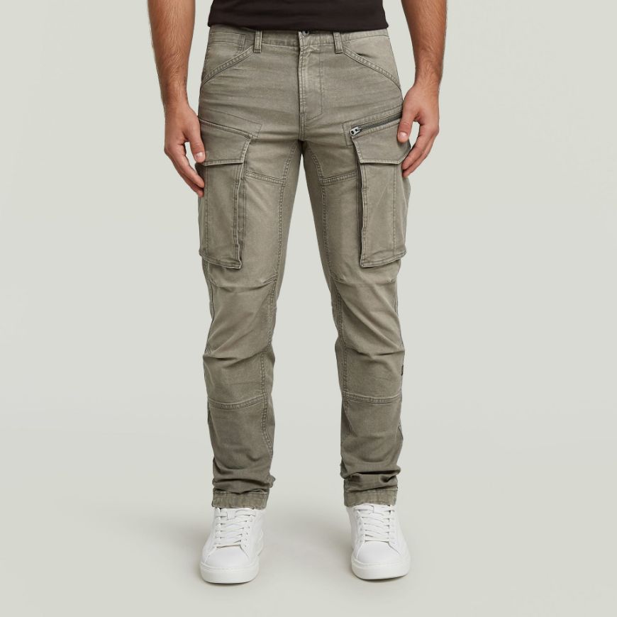 Picture of G-STAR MEN'S ROVIC ZIP 3D REGULAR TAPERED PANTS IN BROWN