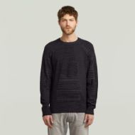 Picture of G-STAR MEN'S 3D BIKER R KNITTED SWEATER IN GREY 1