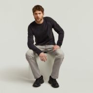 Picture of G-STAR MEN'S 3D BIKER R KNITTED SWEATER IN GREY 3