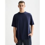Picture of SCOTCH&SODA MEN'S 3 CROSSES GARMENT DYE T-SHIRT IN NAVY 4
