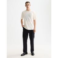 Picture of SCOTCH&SODA MEN'S RELAXED FIT SCOTCH & SODA LOGO T-SHIRT IN LIGHT BEIGE 6