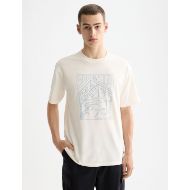 Picture of SCOTCH&SODA MEN'S RELAXED FIT SCOTCH & SODA LOGO T-SHIRT IN LIGHT BEIGE 4