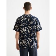 Picture of SCOTCH&SODA MEN'S RELAXED FIT AOP T-SHIRT IN NAVY 5