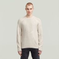 Picture of G-STAR MEN'S 3D BIKER R KNITTED SWEATER IN BEIGE 1