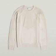 Picture of G-STAR MEN'S 3D BIKER R KNITTED SWEATER IN BEIGE 6