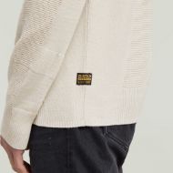 Picture of G-STAR MEN'S 3D BIKER R KNITTED SWEATER IN BEIGE 4