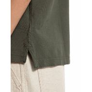 Picture of REPLAY MEN'S REGULAR-FIT COTTON PIQUET T-SHIRT IN MILITARY GREEN 3