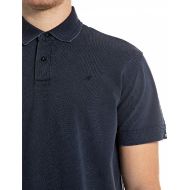 Picture of REPLAY MEN'S REGULAR-FIT PIQUÉ POLO-SHIRT IN DEEP NAVY 4