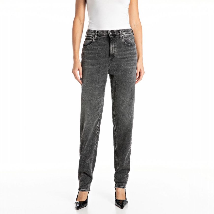 Снимка на REPLAY ДАМСКИ KEIDA BALLOON-FIT ДЕНИМ 10 OZ SUPER SOFT BLACK OD DENIM В ТЪМНОСИВО