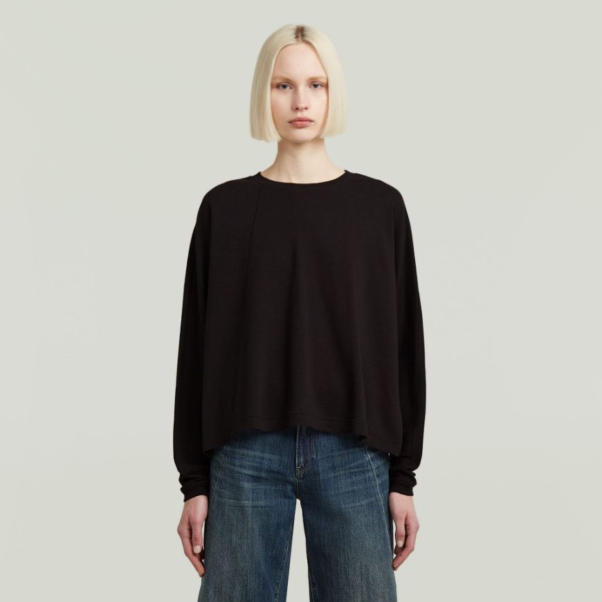 Снимка на G-STAR ДАМСКИ ТОП A LINE OVERSIZED В ЧЕРНО