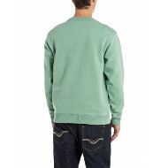 Снимка на REPLAY МЪЖКИ СУИТШЪРТ CREW-NECK BRUSHED COTTON SWEATSHIRT В МЕНТОВО 2