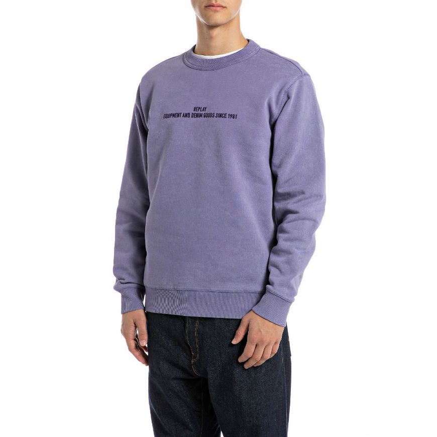 Снимка на REPLAY МЪЖКИ СУИТШЪРТ CREW-NECK BRUSHED COTTON SWEATSHIRT В ЛИЛАВО