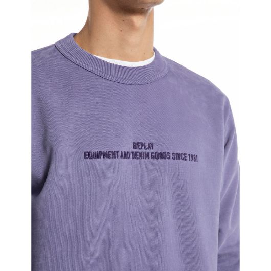 Показвай детайлите за REPLAY МЪЖКИ СУИТШЪРТ CREW-NECK BRUSHED COTTON SWEATSHIRT В ЛИЛАВО 3 - FanPoint Снимка на REPLAY МЪЖКИ СУИТШЪРТ CREW-NECK BRUSHED COTTON SWEATSHIRT В ЛИЛАВО 3