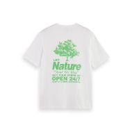 Picture of SCOTCH&SODA MEN'S REGULAR FIT FRONT + BACK AW T-SHIRT IN WHITE 2