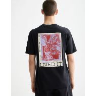 Picture of SCOTCH&SODA MEN'S RELAXED FIT FRONT + BACK AW T-SHIRT IN DARK GREY 5