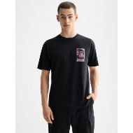 Picture of SCOTCH&SODA MEN'S RELAXED FIT FRONT + BACK AW T-SHIRT IN DARK GREY 4