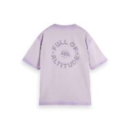 Picture of SCOTCH&SODA MEN'S LOOSE FIT GARMENT DYE AW T-SHIRT IN PURPLE 2