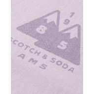 Picture of SCOTCH&SODA MEN'S LOOSE FIT GARMENT DYE AW T-SHIRT IN PURPLE 3