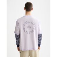 Picture of SCOTCH&SODA MEN'S LOOSE FIT GARMENT DYE AW T-SHIRT IN PURPLE 5