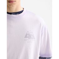 Picture of SCOTCH&SODA MEN'S LOOSE FIT GARMENT DYE AW T-SHIRT IN PURPLE 6
