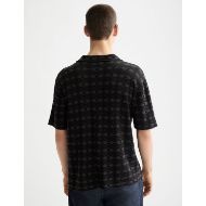 Picture of SCOTCH&SODA MEN'S TONE ON TONE KNITTED POLO IN MINI DIAMOND 5