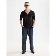 Picture of SCOTCH&SODA MEN'S TONE ON TONE KNITTED POLO IN MINI DIAMOND 7