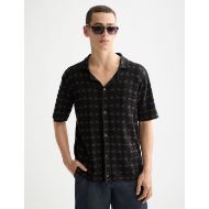 Picture of SCOTCH&SODA MEN'S TONE ON TONE KNITTED POLO IN MINI DIAMOND 4