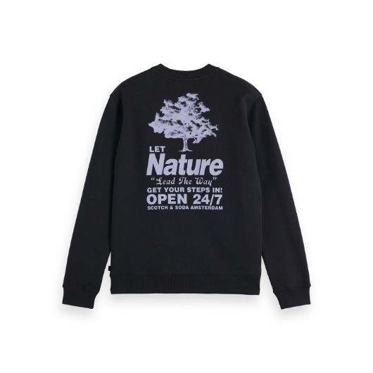 Показвай детайлите за SCOTCH&SODA MEN'S FRONT + BACK ARTWORK SWEATSHIRT IN DARK GREY 2 - FanPoint Снимка на SCOTCH&SODA MEN'S FRONT + BACK ARTWORK SWEATSHIRT IN DARK GREY 2