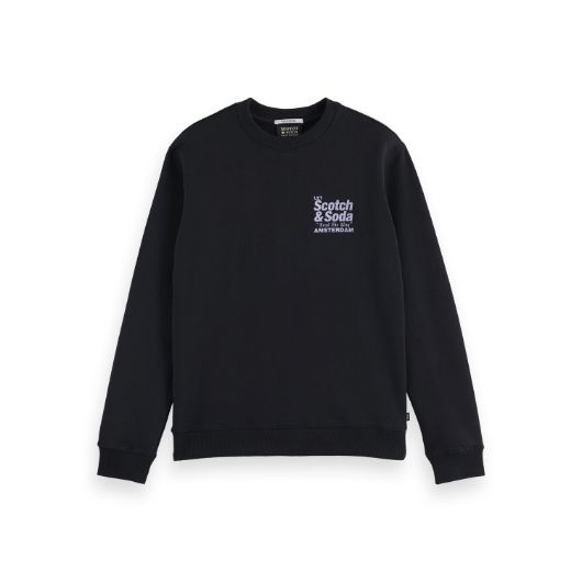 Показвай детайлите за SCOTCH&SODA MEN'S FRONT + BACK ARTWORK SWEATSHIRT IN DARK GREY 1 - FanPoint Снимка на SCOTCH&SODA MEN'S FRONT + BACK ARTWORK SWEATSHIRT IN DARK GREY 1