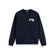 Снимка на SCOTCH&SODA MEN'S FRONT + BACK ARTWORK SWEATSHIRT IN NAVY 1